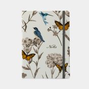 Libreta ejecutiva de 20 x 14 cm diseño mariposas