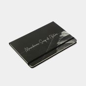 Libreta ejecutiva de 20 x 14 cm negra
