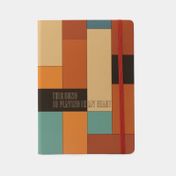 Libreta ejecutiva de 20 x 14 cm diseño rectángulos