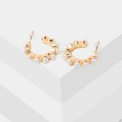 Aretes semiaros con esferas