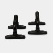 Soporte para flexiones x 2 unidades negro con gris