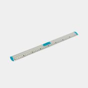 Regla plana en aluminio de 40 cm con clip