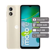Celular Moto E13, RAM 2 GB, 64 GB, blanco crema