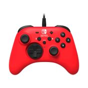 Control alámbrico Horipad para Nintendo Switch, rojo