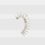 Arete ear cuff con piedras y puntas