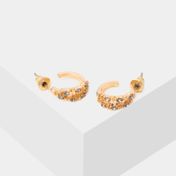 Aretes semiaros con piedras