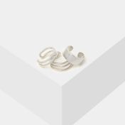 Set x 3 aretes earcuff plateados