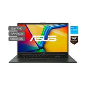 Portátil Asus Vivobook GO 15 E1504GA, 15.6" FHD, Intel Core i3, RAM 8GB, 512GB SSD, negro