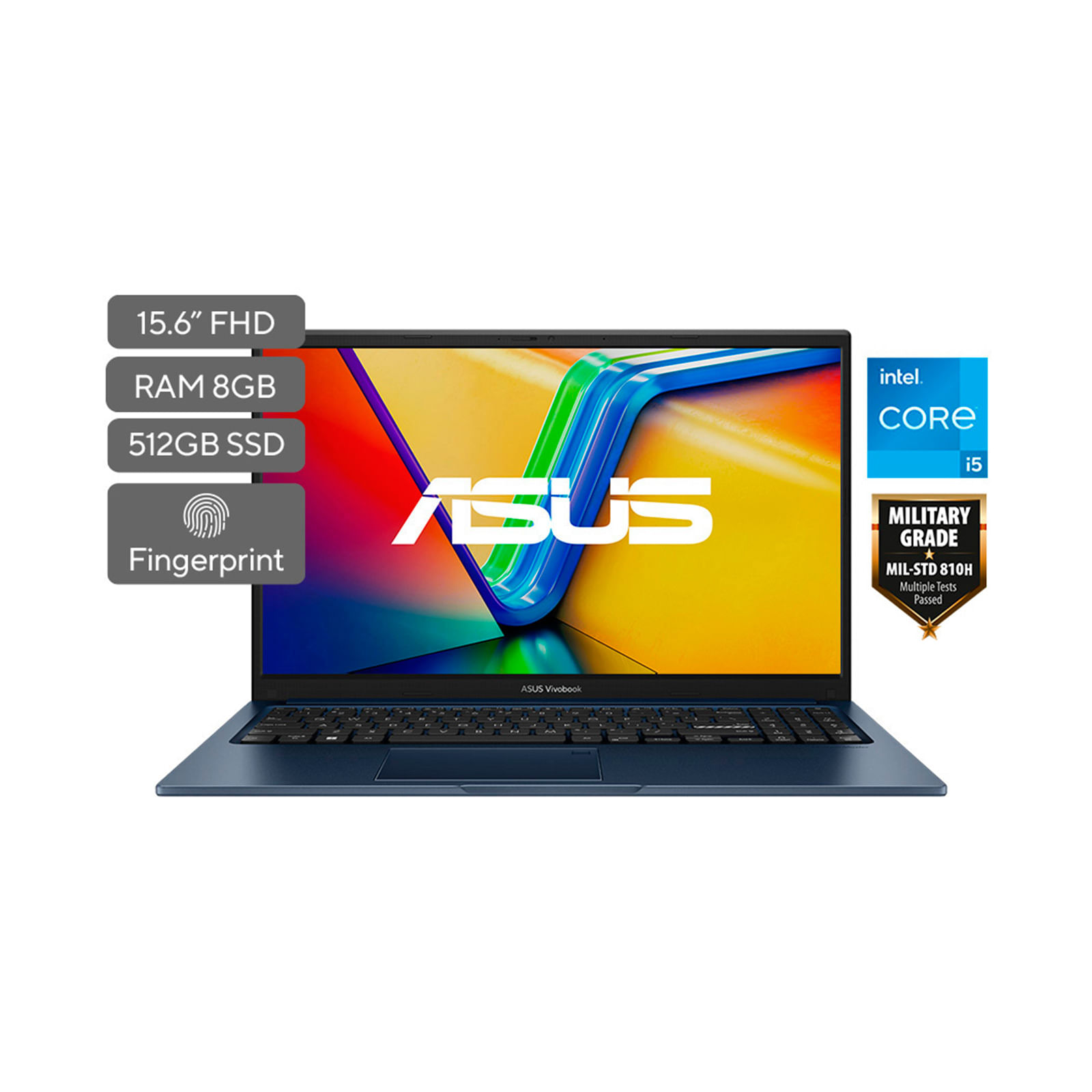 Portátil Asus Vivobook 15 X1504za 156 Fhd Intel Core I5 Ram De 8 Gb 512 Gb Ssd Azul 9926