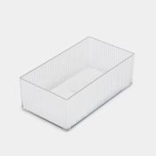 Caja organizadora transparente de 6.2 x 18.2 x 10.4 cm