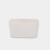 Caja organizadora blanca de 4.3 x 8.8 x 8.7 cm