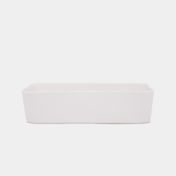 Caja organizadora blanca de 4.3 x 17.2 x 12.3 cm