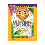 Arte para niños: vitrales animales de la selva