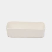 Caja organizadora blanca de 4.2 x 17.3 x 8.7 cm