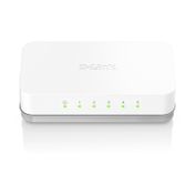 Switch de 5 puertos D-Link DES-1005A 100 Mbps, blanco