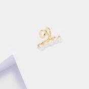 Arete earcuff largo con esferas