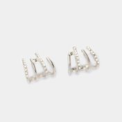 Aretes cortos tridente