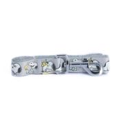 Correa para mascota talla M diseño Snoopy, gris