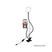 Soporte ajustable para smartphone con aro de luz USB