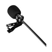 Micrófono de solapa alámbrico VTA, negro
