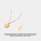 Collar con dije de corazón surtido