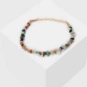 Pulsera de piedras multicolor