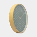 reloj-de-pared-circular-de-30-cm-verde-con-borde-beige-2-7701016445306