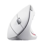 Mouse ergonómico vertical Trust Verto inalámbrico, blanco