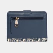 Portadocumentos Henney Bear con broche de seguridad y bolsillo externo, azul