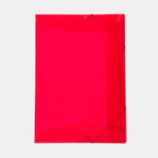 Carpeta de seguridad plástica tamaño oficio, rojo