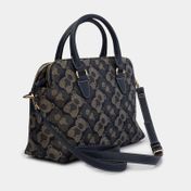 Cartera Henney Bear con correa removible, azul con café