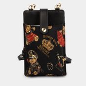 Bolso manos libres Henney Bear con correa removible, negro