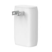 Cargador de pared dual USB-A y USB-C de 32 W, blanco