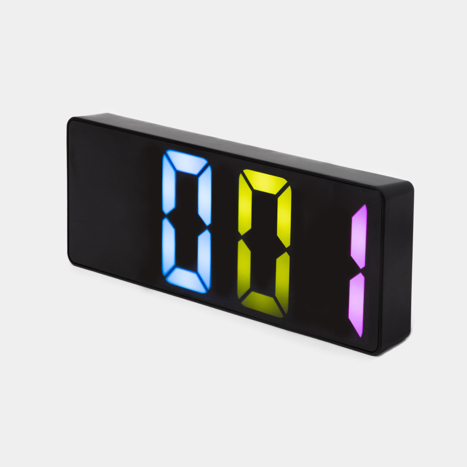 Reloj Digital De Mesa Con Luz Led Negro 8674