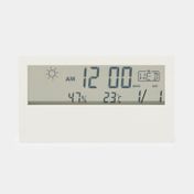 Reloj digital de mesa, blanco