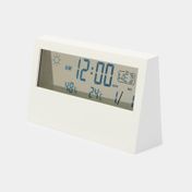Reloj digital de mesa, blanco