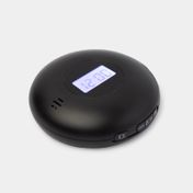 Reloj digital de mesa con vibración y luz led, negro