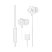 Audífonos alámbricos Maxell con conector USB-C, blancos