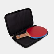 Raqueta de ping pong K2 con estuche, beige