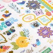 Stickers x 96 piezas, diseño Shinelle