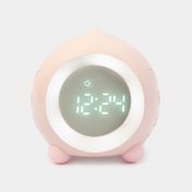 Reloj digital de mesa con luz led, rosado