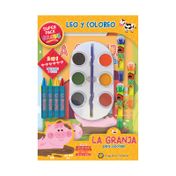 Leo y coloreo superpack: la granja para colorear