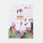 Cuaderno A5 cosido Tuffy 7 materias diseño bosque
