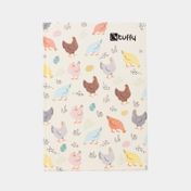 Cuaderno A5 cosido Tuffy 7 materias diseño gallinas