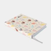 Cuaderno A5 cosido Tuffy 7 materias diseño gallinas