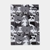 Cuaderno A5 cosido Tuffy 7 materias diseño perros