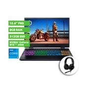 Portátil gaming Acer AN515-58-59AL, 15.6" FHD, Intel Core i5-12450H, RAM 8 GB, 512 GB SSD, W11 Home SL