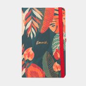Cuaderno Alpen artístico de 20 x 12 cm de 84 hojas diseño plantas