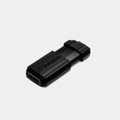 Memoria USB Verbatim PinStripe de 128 GB, negra