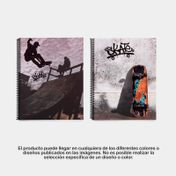 Cuaderno 105 Senfort argollado y cuadriculado de 80 hojas, 4 materias, surtido